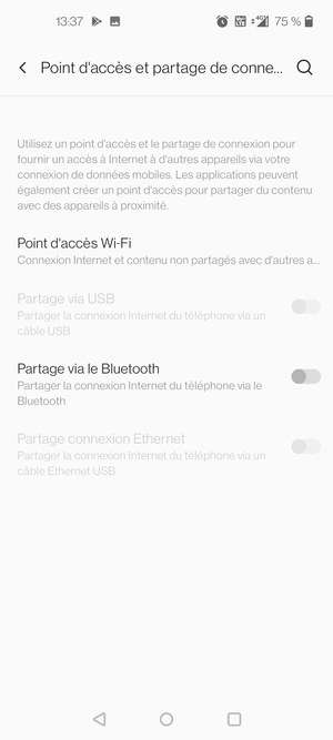 Sélectionnez Point d'accès Wi-Fi