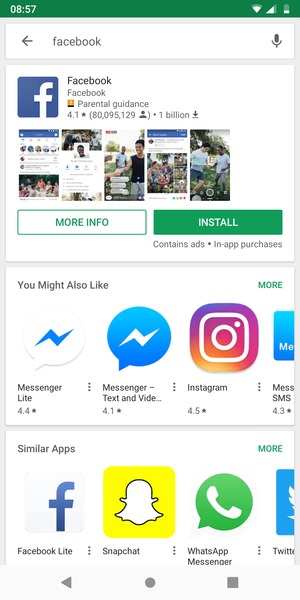 Select the app