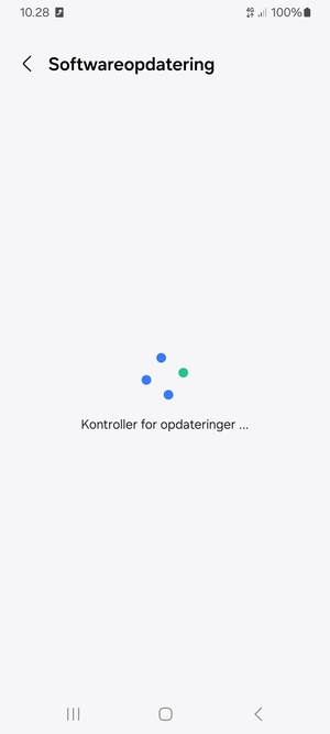 Afvent at søgningen er afsluttet
