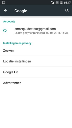 Selecteer uw account