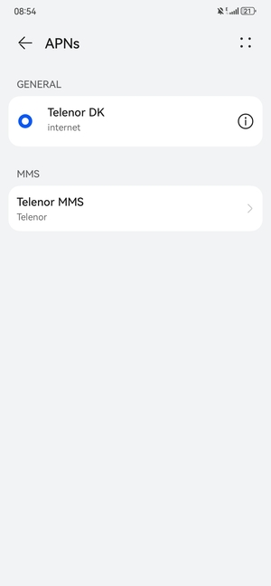 Your phone has now been set up to MMS