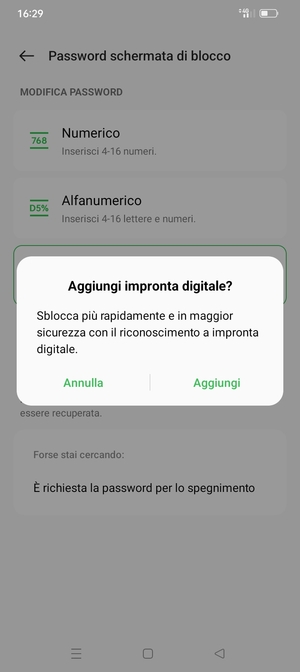 Seleziona la tua opzione preferita