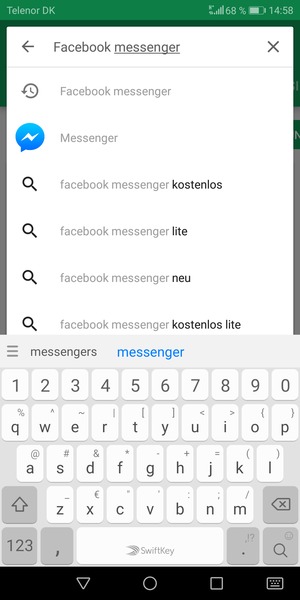 Geben Sie den Namen der App ein und wählen Sie Suchen