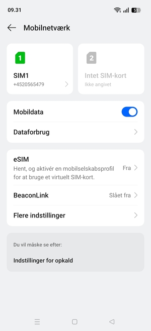 Vælg eSIM