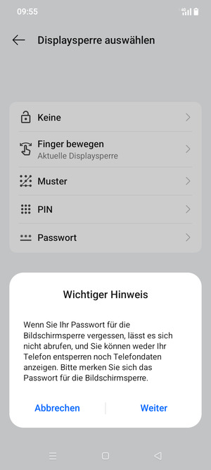 Wählen Sie Weiter