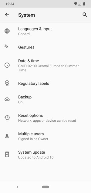 Select System update