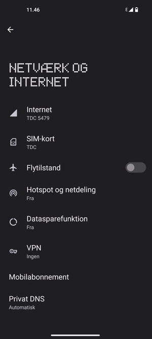 Vælg SIM-kort