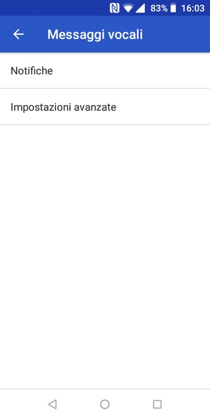 Seleziona Impostazioni avanzate
