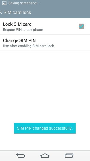 Your SIM PIN has been changed