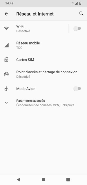 Sélectionnez Wi-Fi