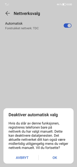 Velg OK