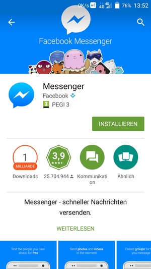 Wählen Sie INSTALLIEREN