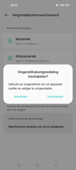 Selecteer uw voorkeursoptie