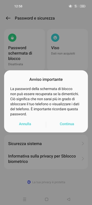 Seleziona Continua