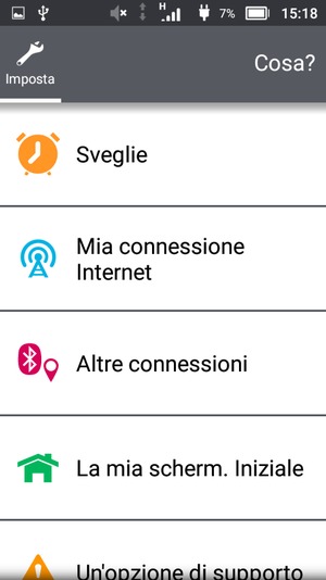 Seleziona Mia connessione Internet