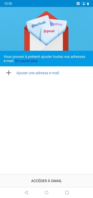 Sélectionnez Ajouter une adresse e-mail