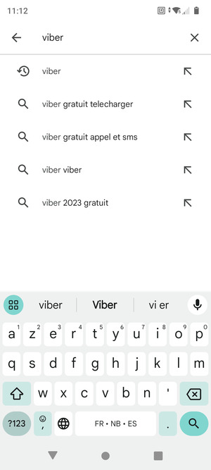 Saisissez le nom de l'appli et sélectionnez Rechercher