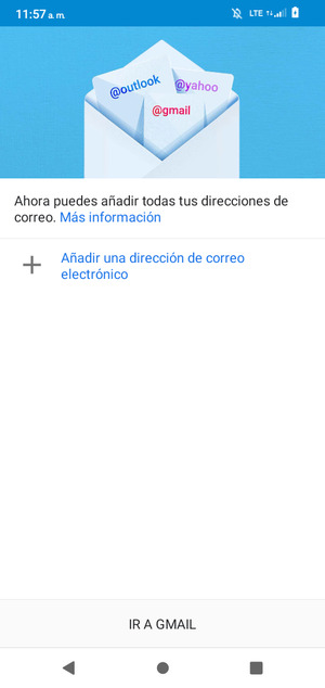 Seleccione Añadir una dirección de correo electrónico
