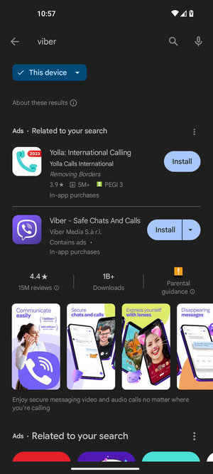 Select the app
