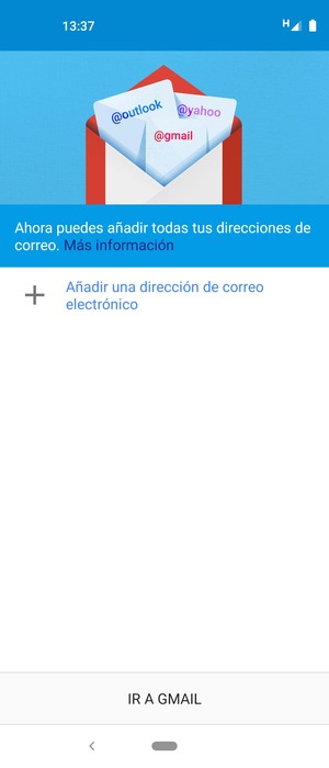 Seleccione Añadir una dirección de correo electrónico