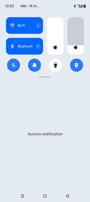 Déroulez à nouveau le menu du haut
