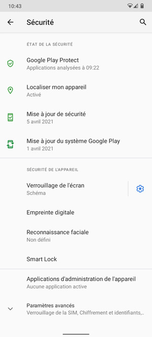 Votre téléphone est maintenant sécurisé par un écran de verrouillage