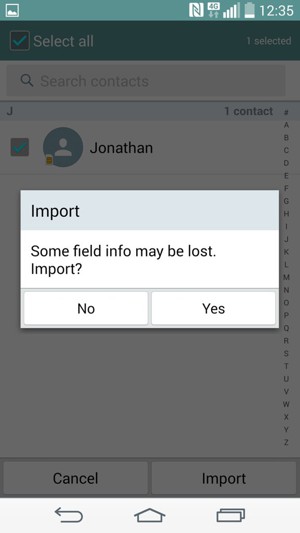 Select Yes