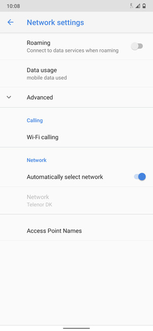 Select Access Point Names