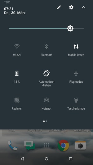 Stellen Sie die Helligkeit auf das erforderliche Niveau