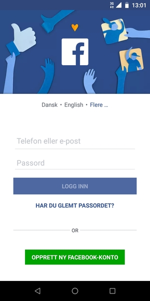Applikasjonen er klar til bruk