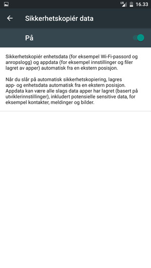 Velg Tilbake-knappen