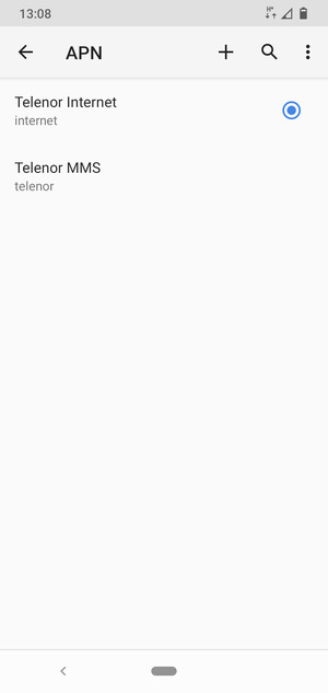 Telefonen din er konfigurert til MMS