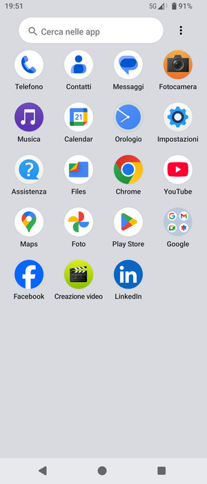 Seleziona Impostazioni