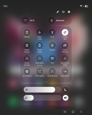Adjust brightness to the required level