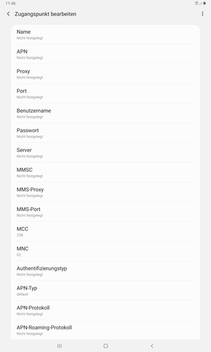 Geben Sie MMS-Informationen ein