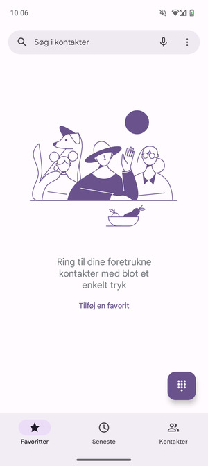 Vælg Menu-knappen