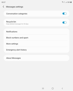 Select More settings