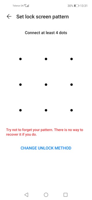 Draw an unlock pattern