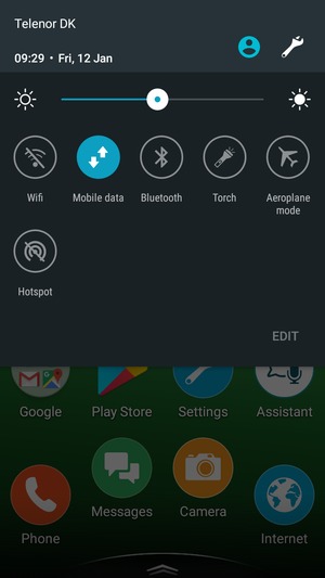 Select the Settings button