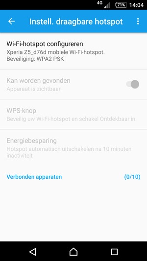 Selecteer Wi-Fi-hotspot configureren