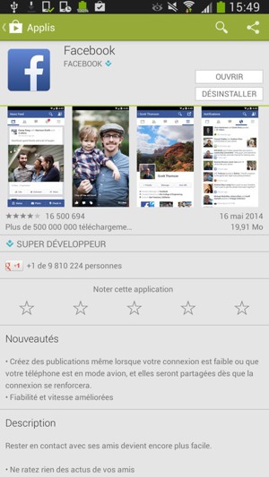 Sélectionnez OUVRIR