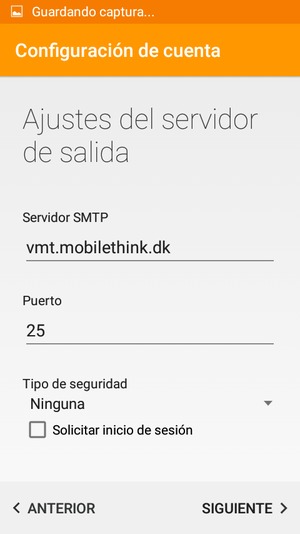 Desmarque la casilla de verificación Solicitar inicio de sesión y seleccione SIGUIENTE