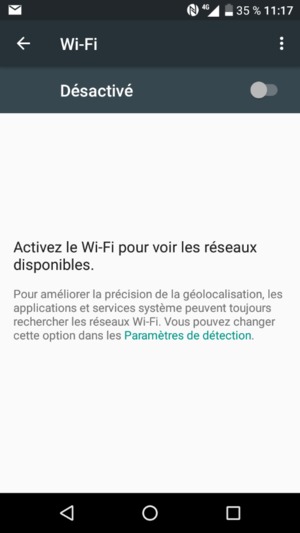Activer le Wi-Fi