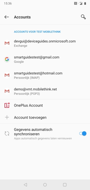 Selecteer uw Google-account