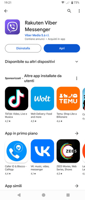 Seleziona Apri