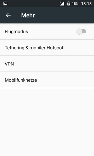 Wählen Sie Mobilfunknetze