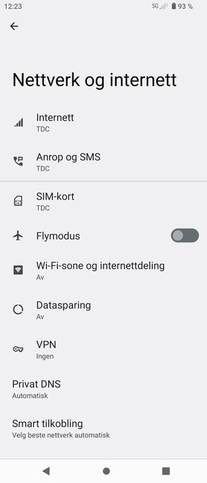 Velg SIM-kort