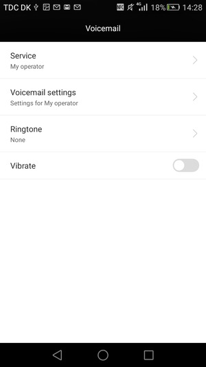Select Voicemail settings