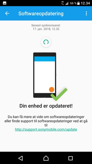 Afvent at søgningen er afsluttet