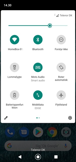Slå Wi-Fi og Bluetooth fra